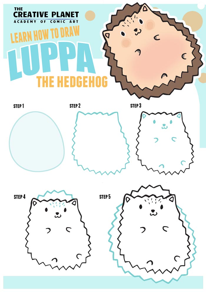 How-to-draw-Luppa-Hedgehog